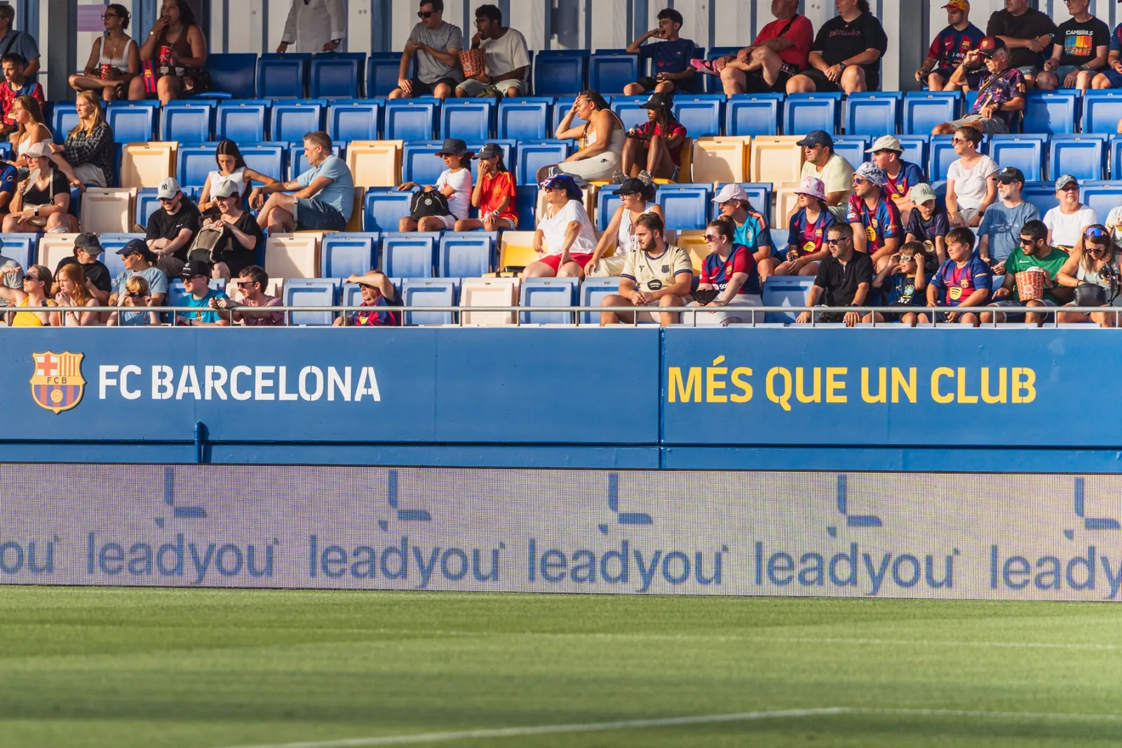 Lead You branding in a professional football environment